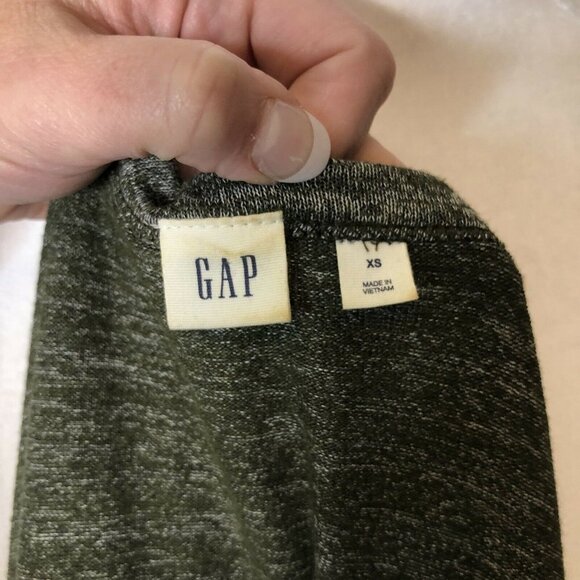 Gap XS Dark Heather Green Swing Dress 3/4 Length S - Picture 6 of 7
